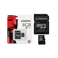 SD Micro 8GB Class10 Kingston +SD Adapter/SDHC